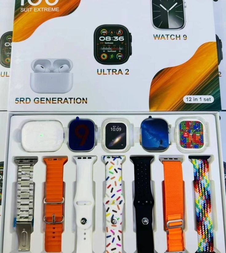 Ultra 2 Smart Watch With 7 Straps