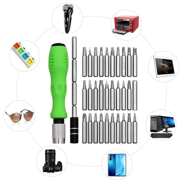 32 In 1 Mini Interchangeable Adjustable Precision Screwdrivers Bit Set Repair Tool Kit With Flexible Bar And Length – Screw Driver Tool Kit