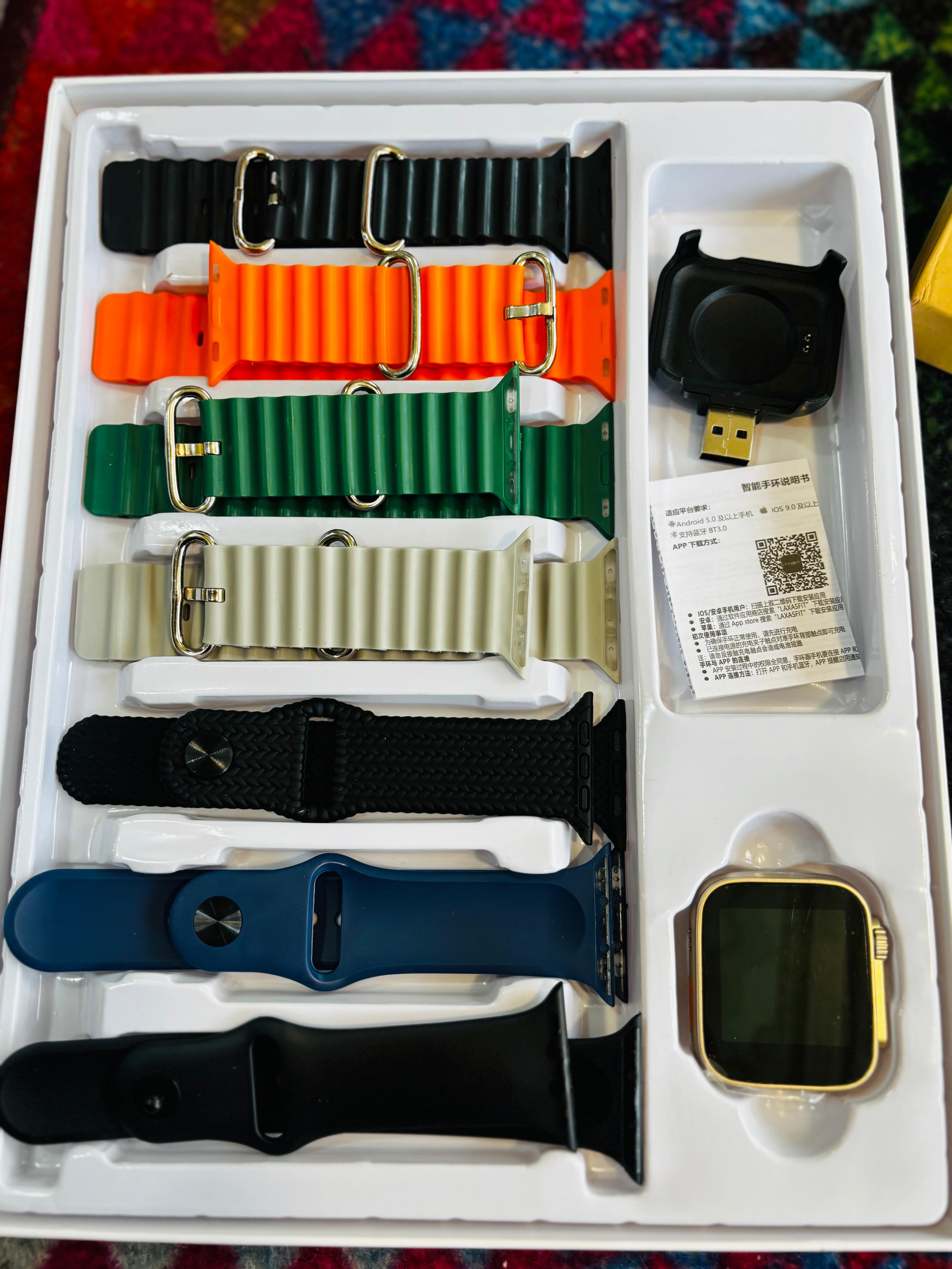 Ultra 2 Smart Watch With 7 Straps