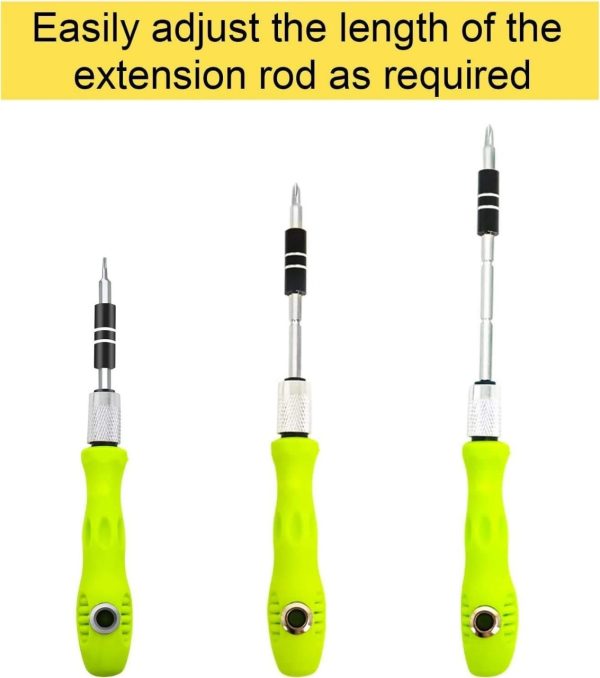 32 In 1 Mini Interchangeable Adjustable Precision Screwdrivers Bit Set Repair Tool Kit With Flexible Bar And Length – Screw Driver Tool Kit