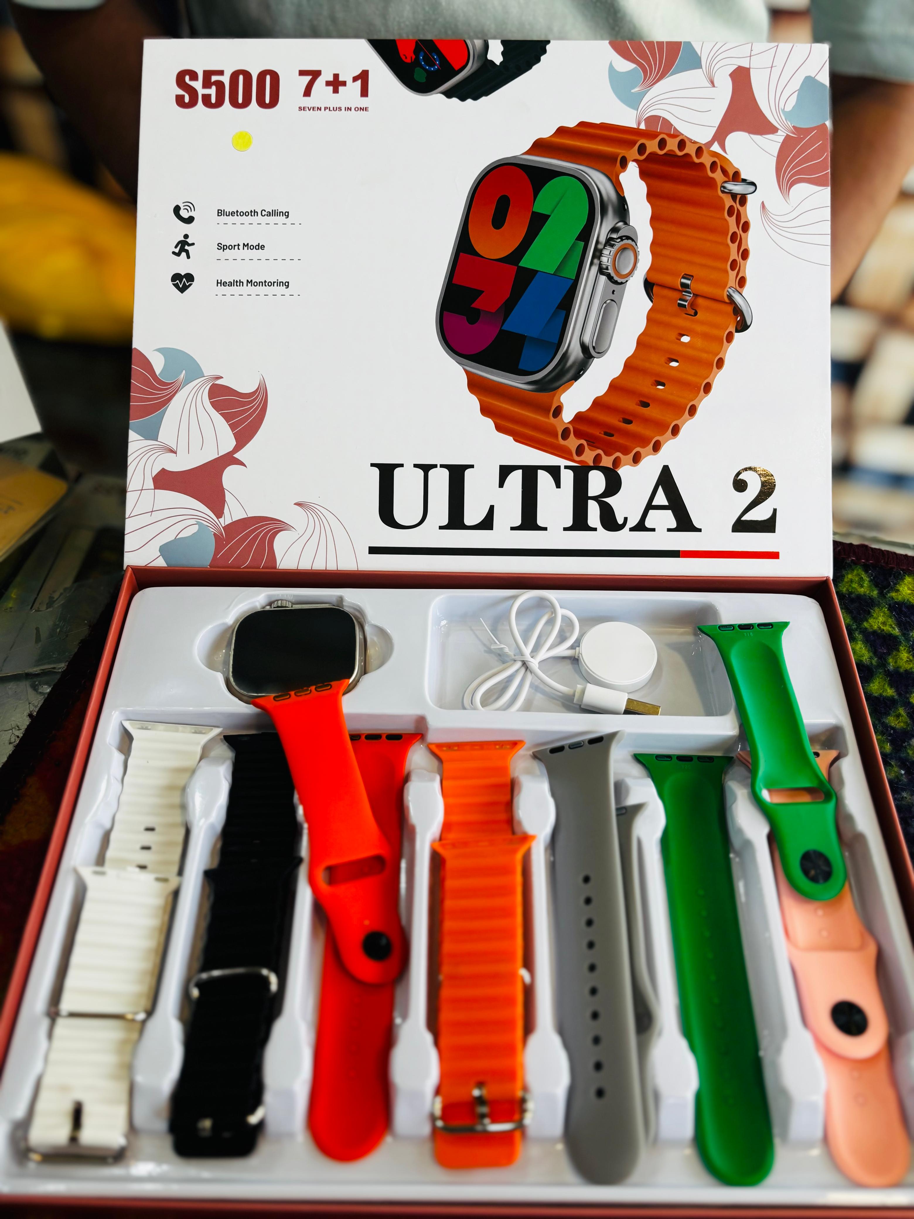 Ultra 2 Smart Watch With 7 Straps