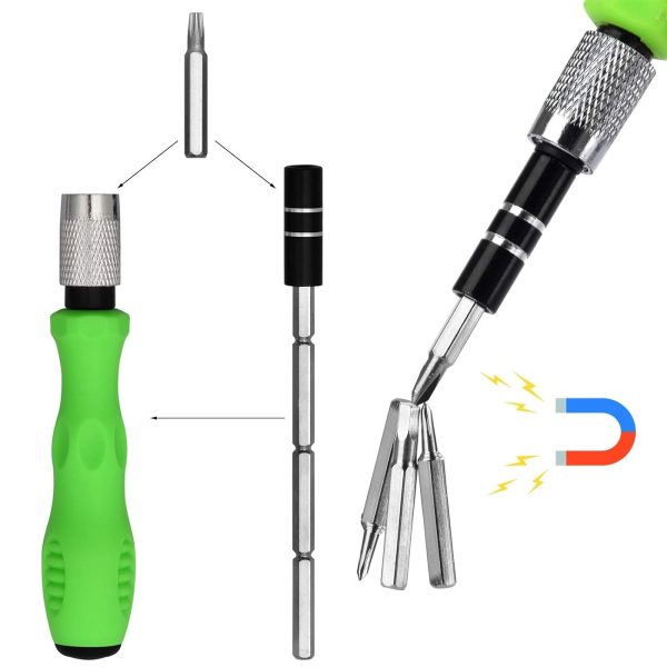 32 In 1 Mini Interchangeable Adjustable Precision Screwdrivers Bit Set Repair Tool Kit With Flexible Bar And Length – Screw Driver Tool Kit